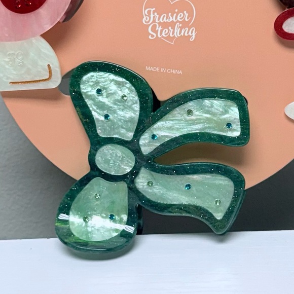 Anthropologie Frasier Sterling Cocktail Hair Claws, Set of 3 main image 5